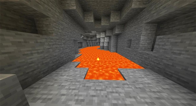 Collect lava buckets