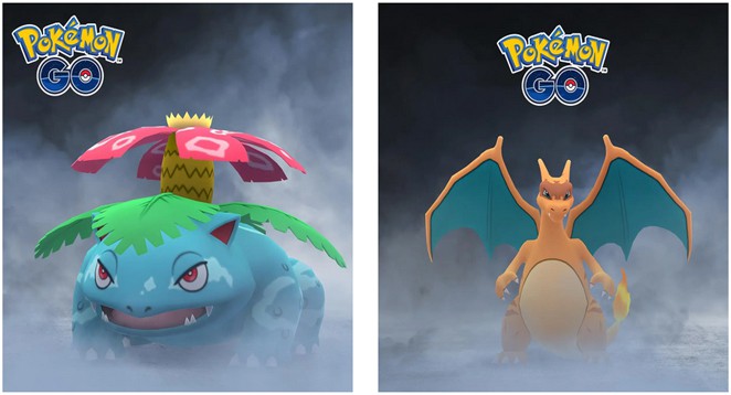 Clone Venusaur and Charizard Pokémon Go